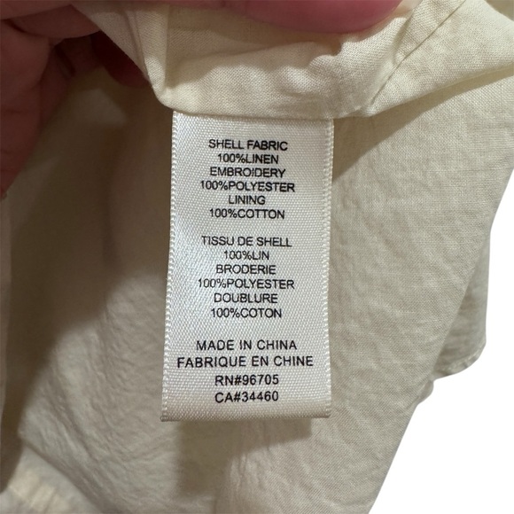 REVOLVE Rebecca Taylor Floral Embroidered Off Shoulder Ivie Mini Dress Cream Sz8 - Picture 9 of 10